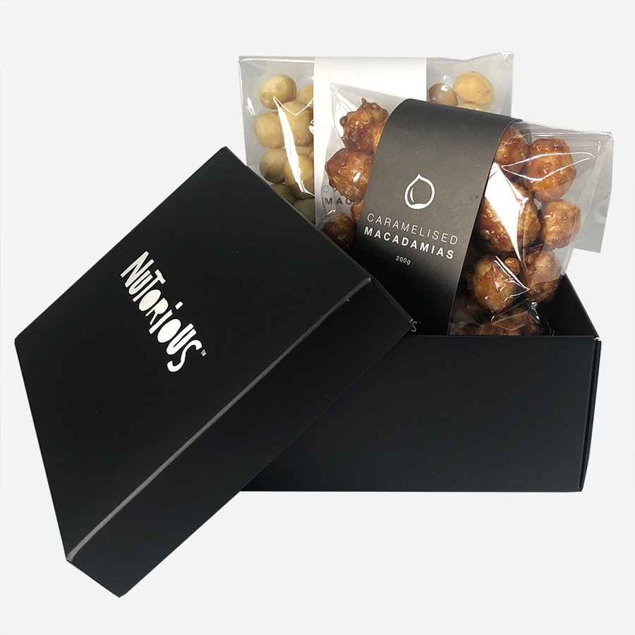 Caramelised And Oven Roasted Macadamias Gift Box